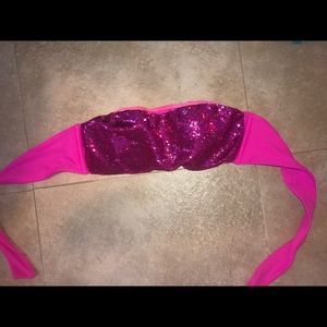 Sequin Victoria secret strapless swimsuit